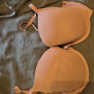 Danskin Womens Beige Underwire Support Bra Sz 38C